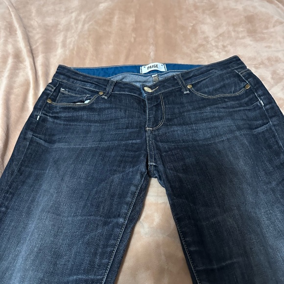 PAIGE Jimmy Jimmy Skinny Dark Blue Jeans 27 - Picture 2 of 5